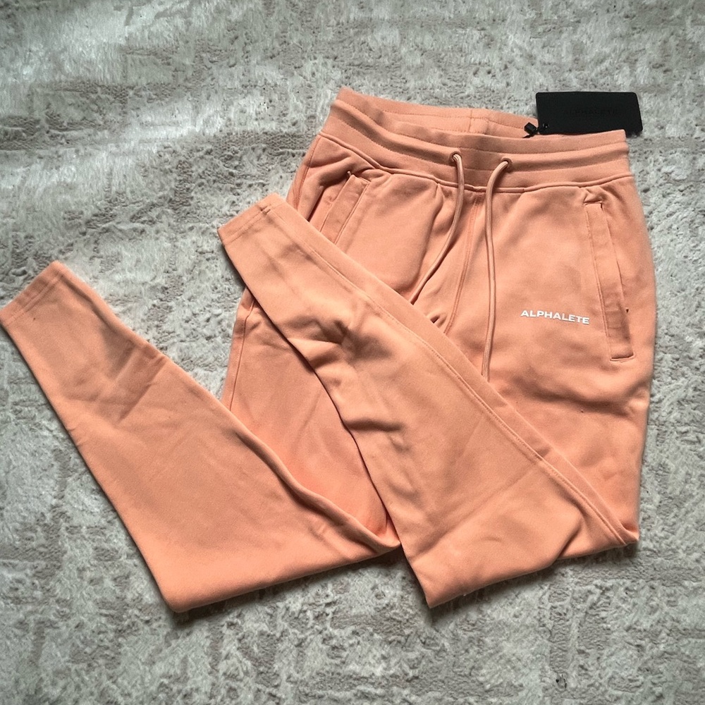 Alphalete Peach Joggers NWT S